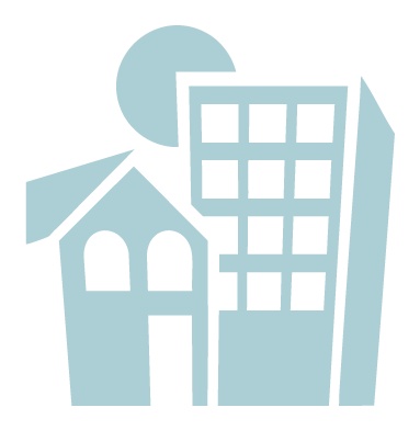 Icon Fassadengestaltung – blau