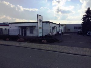 Industriegebäude Bad Kreuznach Außenanstrich und Betonsanierung durch Maler Theis