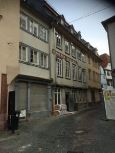Historisches Gebäude in der Schuhgasse Bad Kreuznach nach Fassadenrestaurierung durch Maler Theis